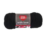 Red Heart E400.1012 With Love Yarn 1 Packung Solid-Schwarz