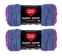 Red Heart Super Saver Jumbo-Garn, 2er-Pack, Sweet Treat Ombre, 2 Stück