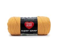 Red Heart Super Saver Yarn, Acrylic, Gold, 22.86 x 7.62 x 7.62 cm
