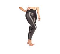 Red Hot by SPANX Shaping Leggings in Lederoptik für Damen, tiefschwarz, Groß