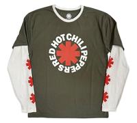 Red Hot Chili Peppers Classic Asterisk Layered Long Sleeve T Shirt L