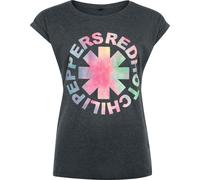 Red Hot Chili Peppers Coloured Logo Crystal T-Shirt charcoal in XL