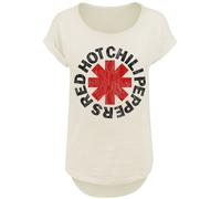 Red Hot Chili Peppers Distressed Logo T-Shirt beige in M