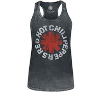 Red Hot Chili Peppers Distressed Logo Tank-Top schwarz in XXL