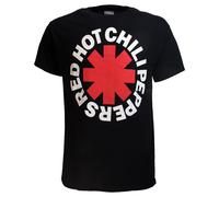 Red Hot Chili Peppers klassisches Sternchen-T-Shirt XL Schwarz