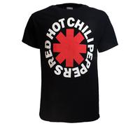 Red Hot Chili Peppers klassisches Sternchen-T-Shirt XXL Schwarz