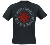 Red Hot Chili Peppers Stencil Black Männer T-Shirt schwarz L