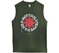 Red Hot Chili Peppers Tank Top Muscle T Shirt Stencil Nue offiziell Unisex Grün S