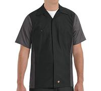 Red Kap Herren Men's Short Sleeve Two-Tone Crew Shirt Hemd (1er Pack)