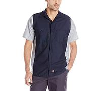 Red Kap Herren Men's Short Sleeve Two-Tone Crew Shirt Hemd (1er Pack)