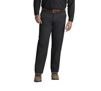 Red Kap Knitterfreie Herren-Arbeitshose, Normale Passform, Twill-Mischgewebe, Schwarz, 42W / 32L