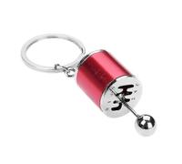 Red Keychain Key Ring Keychain Rings Cool Keychains Gear Box Shifter Keychain