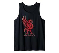 Red Liverpool England Est. 1207 Colossal Liverbird Aged Tank Top