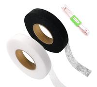 Redamancy 2 Pack Saumband zum Aufbügeln, 60m Bügelband für Vorhänge, Klebeband zum Aufbügeln, Saumband Selbstklebend, Nahtband zum Aufbügeln, Spleißen von Stoffen, Vorhänge, Kleidung, Breite 20mm