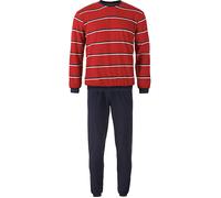 REDBEST Frottee Herren-Schlafanzug 52 rot