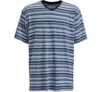 REDBEST Mix & Match Single-Jersey Herren-T-Shirt geringelt 52 jeansblau