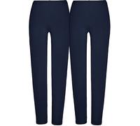 REDBEST Single-Jersey Damen-Leggings lang im 2er-Pack 40 / 42 marine/marine