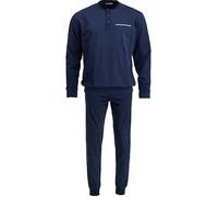 REDBEST Single-Jersey Herren-Schlafanzug 58 dunkelblau