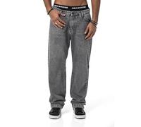 Redbridge Baggy-Jeans - Weite Denim-Hose im 90er-Jahre-Look - Lässige Jeans für Freizeit und Streetwear Grau W32-L34