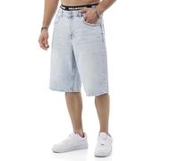 Redbridge by Denim House - Jeans Shorts - Weite 90s Denim Shorts im Used Look - Lässige 5-Pocket Bermudas aus Baumwolle für Sommer & Streetwear Blau W31