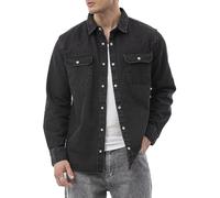 Redbridge by Spruce - Denim Hemdjacke - Jeanshemd mit Druckknöpfen - Overshirt mit Brusttaschen - Langarm Regular Fit