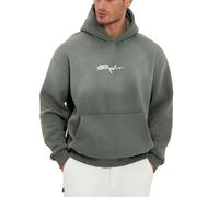 Redbridge by Spruce Oversize Hoodie Kapuzenpullover mit Print und Kängurutasche Lässiger Sweat Hoodie im Relaxed Fit Khaki S