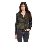 Redbridge Damen Übergangsjacke Kunst- Lederjacke Twin-Part Biker Kunstlederjacke R42453 XL Khaki