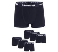 Redbridge Herren Boxershorts Set - 6er Pack enganliegende Unterhosen aus Baumwolle - Elastischer Bund mit Logo - Bequeme Unterwäsche im klassischen Schnitt Blau L