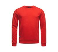 Redbridge Herren Crewneck Sweatshirt Pullover Premium Basic Rot 4XL