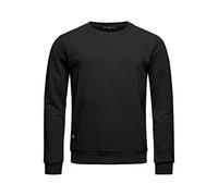 Redbridge Herren Crewneck Sweatshirt Pullover Premium Basic Schwarz 4XL