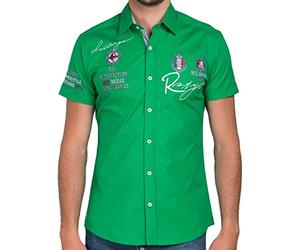 Redbridge Herren Freizeithemd R-2122 Slim-Fit S Grün Green
