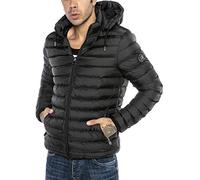 Redbridge Herren Jacke Bomberjacke Steppjacke Übergangsjacke Lightweight Bubble Schwarz S