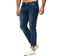 Redbridge Herren Jeans Hose Regular-Fit Ripped TRBC Titan Dunkelblau W30 L34