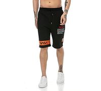 Redbridge Herren Shorts Kurze Hose Sweat Pants Jogginghose NASA Logo Schwarz L