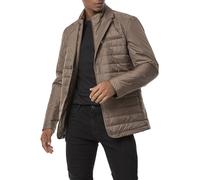 Redbridge Herren Steppjacke Eleganter Blazer-Stil mit Daunenoptik Leichte Übergangsjacke Braun XXL