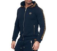 Redbridge Herren Sweatjacke Kapuzenpullover Reißverschluss R-Logo Blau S