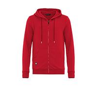 Redbridge Herren Sweatjacke Kapuzenpullover Zip Hoodie mit Reißverschluss Premium Basic Rot L