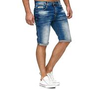 Redbridge Hochwertige Jeans Shorts Kurze Hose Bermuda Stretch Blau W36