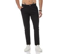 Redbridge Hose für Herren Chino-Hose Freizeithose Casual Business Stretch Pants Schwarz W29 L32