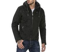 Redbridge Jacke für Herren Winterjacke Übergangsjacke mit Kapuze Gesteppt Biker-Jacke