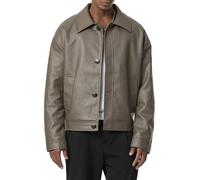 Redbridge Kunstlederjacke im Oversized-Look - Knopfverschluss, Urban Style Khaki XXL