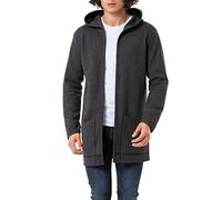 Redbridge Langer Kapuzen-Cardigan Bequemer offener Hoodie für Freizeit und Alltag Anthracite XL