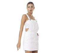 Redbridge Latzkleid Damen Jeansrock Denim Overall Baumwolle Weiß XS