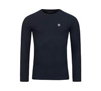 Redbridge Longsleeve für Herren Gerippter Pullover Slim Fit Dunkelblau XL