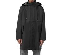 Redbridge Moderner Unisex Parka mit Kapuze und durchdachten Details Regenjacke für jede Jahreszeit Schwarz XXL