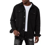 Redbridge Oversized Overshirt im minimalistischen Design Hemdjacke ideal für Casual-Looks Schwarz M
