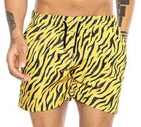 Redbridge Premium Badehose Badeshorts kurz schnelltrocknend und robust Tiger Gelb XL