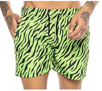Redbridge Premium Badehose Badeshorts kurz schnelltrocknend und robust Tiger Grün S