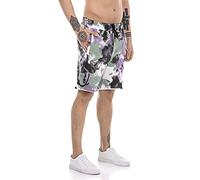 Redbridge Shorts für Herren Sweat-Pants Kurze Hose Sporthose Knielang Lila XL