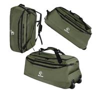 REDCAMP 140L Extra Große Reisetasche mit Rollen, faltbar, XXL, Grün